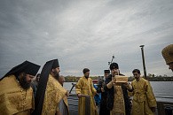 На Монастырский остров Калязина принесен ковчег с мощами святителя Спиридона Тримифунтского