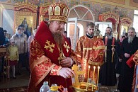Епископ Феодорит отслужил Литургию в Николо-Чернеевском монастыре Скопинской епархии