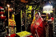 Митрополит Симферопольский и Крымский Тихон совершил Литургию в скиту Успенского Бахчисарайского монастыря