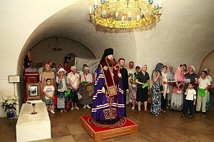 В Новоспасском монастыре отслужен молебен о здравии больных гемофилией
