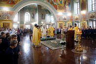 Управляющий Нижегородской епархией возглавил Литургию в Саровской пустыни