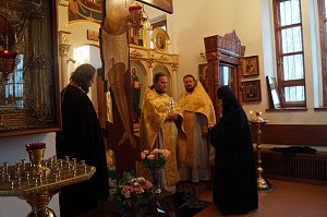 В Аносином монастыре отпраздновали  день памяти  свт. Димитрия Ростовского