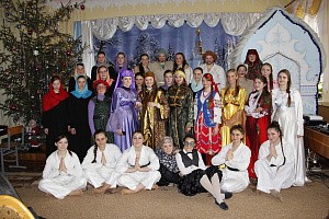 В Корецком монастыре провели Рождественский концерт и вечер колядок