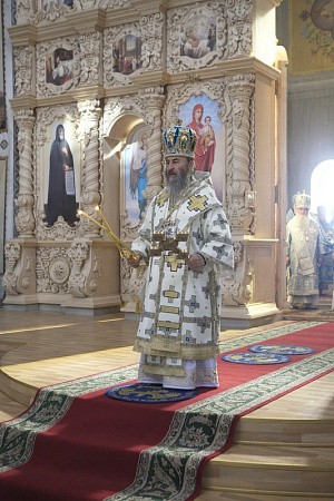 Местоблюститель Киевской митрополичьей кафедры Онуфрий возглавил праздничные торжества, посвященные Почаевской иконе Божией Матери