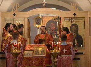 Епископ Тарасий совершил первое богослужение в возрождающемся Спасо-Суморином монастыре г. Тотьмы