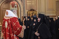 Митрополит Каширский Феогност отслужил Божественную литургию в Иоанно-Предтеченской обители Москвы  