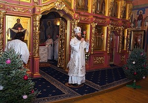 Епископ Савва совершил Литургию в Новоспасском монастыре