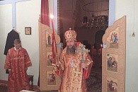 Епископ Евгений совершил ночную Литургию в Скорбященском монастыре Нижнего Тагила