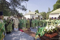 Митрополит Ювеналий возглавил в подмосковном Серафимо-Знаменском скиту празднование дня памяти прписп. Фамари (Марджановой)