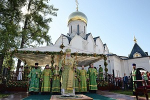 В день памяти прп. Саввы Сторожевского Патриарх Кирилл  совершил Литургию в Саввино-Сторожевском монастыре