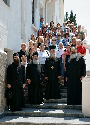 Свято-Климентовский Инкерманский пещерный монастырь в Крыму посетила паломническая делегация Элладской Православной Церкви