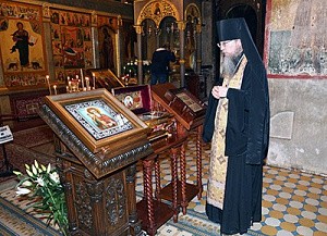 В Саввино-Сторожевский монастырь были доставлены мощи св. равноап. вел. кн. Владимира