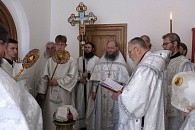 Епископ Балашихинский Николай совершил великое освящение храма Всех святых Николо-Берлюковской пустыни 