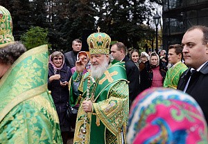 В день преставления преподобного Сергия Радонежского Святейший Патриарх Кирилл возглавил престольные торжества в Троице-Сергиевой лавре
