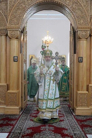 В Калужской митрополии молитвенно почтили память преподобного Тихона Калужского