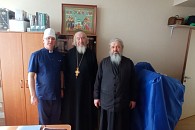 Насельник Иосифо-Волоцкого монастыря совершил таинство Крещения тяжелораненого бойца в госпитале имени Вишневского 