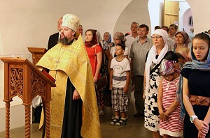 Члены Всероссийского общества гемофилии собрались на молебен в Новоспасском монастыре