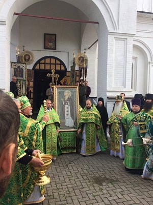 В Болдином монастыре Смоленской митрополии прошли торжества в день обретения мощей преподобного Герасима Болдинского 