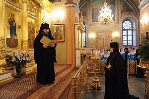 Настоятельница Покровского монастыря в день своего тезоименитства  получила Патриаршее поздравление