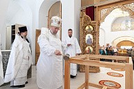 В Березвечском женском монастыре епископ Полоцкий Игнатий совершил освящение нового храма в честь Архистратига Михаила
