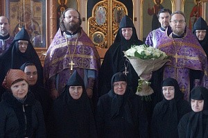 Настоятельницу Аносина монастыря поздравили с 4-летием возведения в сан игумении