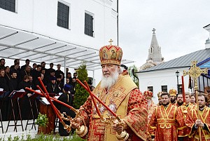 Проповедь Святейшего Патриарха Кирилла после Литургии в Высоцком монастыре г. Серпухова