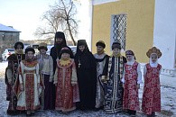 Епископ Феодор освятил храм Алексеевского монастыря г. Углича и совершил в нем Литургию 