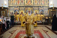 Митрополит Климент отслужил Литургию в монастыре Калужской иконы Божией Матери
