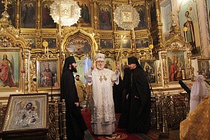 Архиепископ Александр совершил Литургию в Корецком монастыре