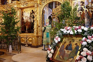 Патриарх Кирилл возглавил престольный праздник  в Троице-Сергиевой лавре