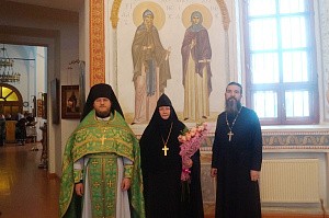 Настоятельница Аносина монастыря приняла поздравления с днем тезоименитства
