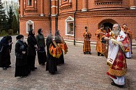 Архиепископ Феогност совершил Литургию на подворье Покровского монастыря в с. Марково