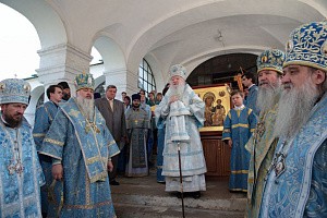 Митрополит Ювеналий возглавил престольный праздник в Новодевичьем монастыре г. Москвы