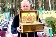 В Борисов из Лавришевского монастыря прибыли ковчежцы с частицами святых мощей и икона преподобного Елисея Лавришевского