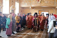 В среду Светлой седмицы епископ Губкинский Софроний совершил Литургию в Борисовском монастыре