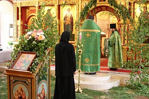 Праздник Святой Троицы встретили  в Свято-Троицком Александро-Невском монастыре в с. Акатове
