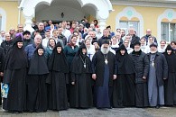Епископ Пинский Георгий освятил жилой комплекс строящегося Покровского монастыря в агрогородке Святая Воля