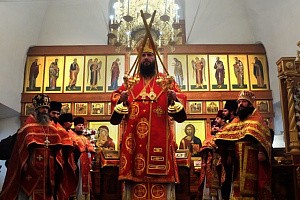 Епископ Феодор возглавил престольный праздник в Феодоровском монастыре г. Переславля-Залесского