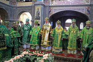 В день обретения мощей прп. Иова Почаевского  в Почаевской лавре отметили престольный  праздник