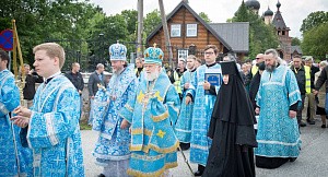 Архиепископ Евгений возглавил престольный праздник в Свято-Успенском Пюхтицком монастыре в Эстонии