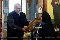 В праздник Христова Воскресения Президент Беларуси посетил Успенский женский монастырь в Орше 