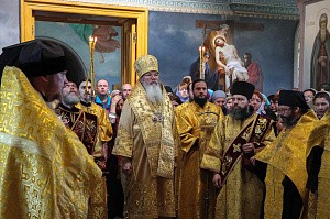 Во Всехсвятском скиту Валаамского монастыря состоялся престольный праздник