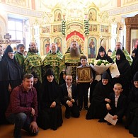 Наместник Саввино-Сторожевского монастыря передал Патриаршее поздравление с днем тезоименитства настоятельнице Аносина монастыря
