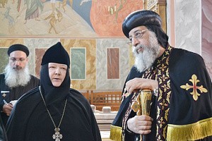 Покровский Хотьков монастырь посетила делегация Коптской Церкви во главе со Святейшим Патриархом Феодором II