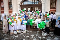 В Богородицком мужском монастыре Казани прошла благотворительная акция в рамках фестиваля «Дни белого цветка»