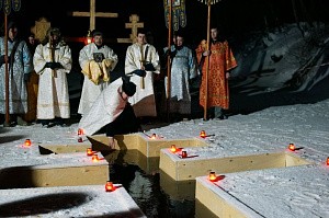 В Николо-Сольбинском монастыре отметили праздник Крещения Господня