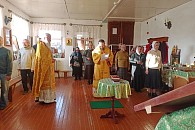 В день памяти апостола и евангелиста Иоанна Богослова епископ Искитимский Леонид совершил Литургию в Покровском монастыре 