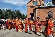 Епископ Новокузнецкий Владимир совершил Литургию по случаю престольного праздника в Пантелеимоновом монастыре села Безруково