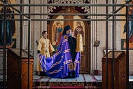 В Неделю мясопустную епископ Владикавказский Герасим возглавил Литургию в Аланском монастыре