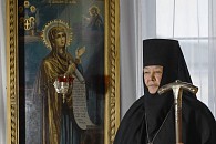 Святейший Патриарх Кирилл поздравил настоятельницу Покровского Хотькова монастыря игумению Олимпиаду (Баранову) с 40-летием монашеского пострига